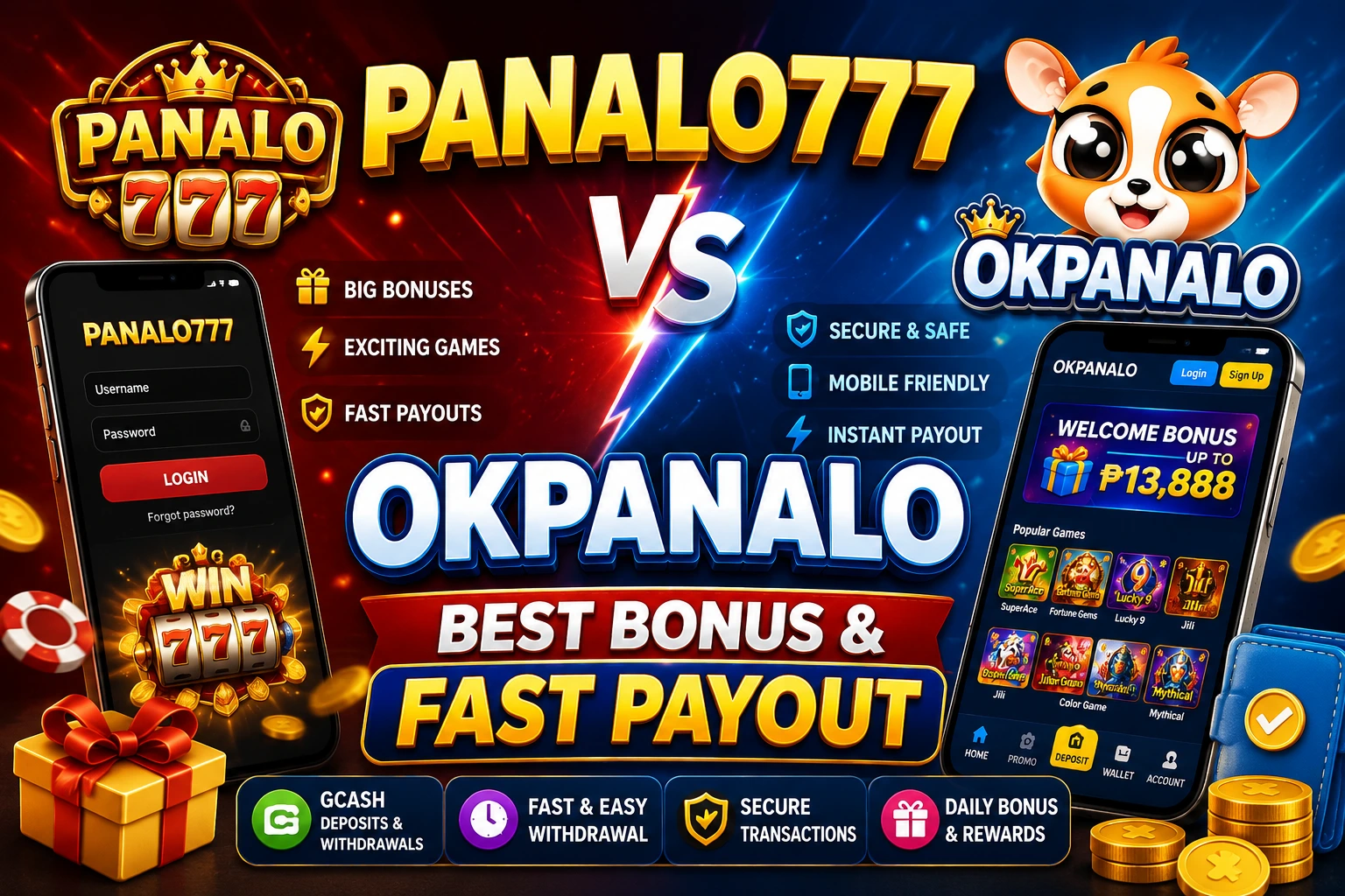 Panalo777 vs Okpanalo Comparison