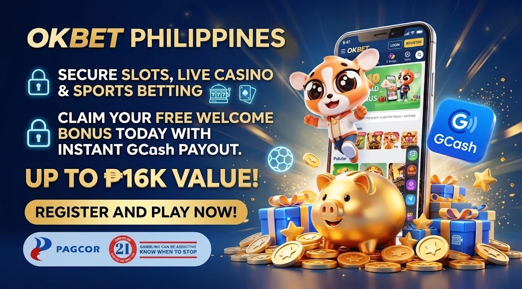 OKBet Casino PH Login and Free P100 Bonus with GCash Payout