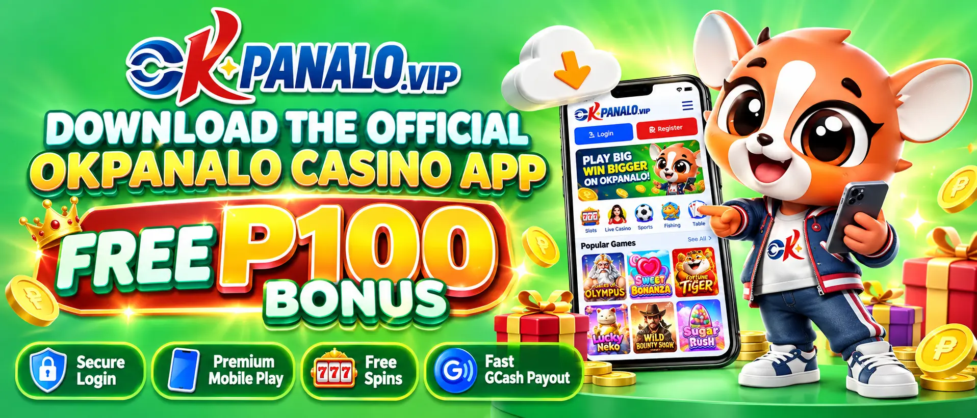 Okpanalo Casino App Download Now And Get Your Free P100